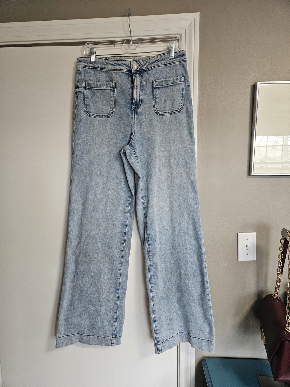 LC Lauren Conrad Super High Rise Wide Leg Jeans - Size 12 Long
